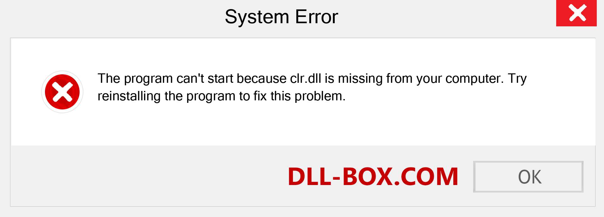  clr.dll file is missing?. Download for Windows 7, 8, 10 - Fix  clr dll Missing Error on Windows, photos, images